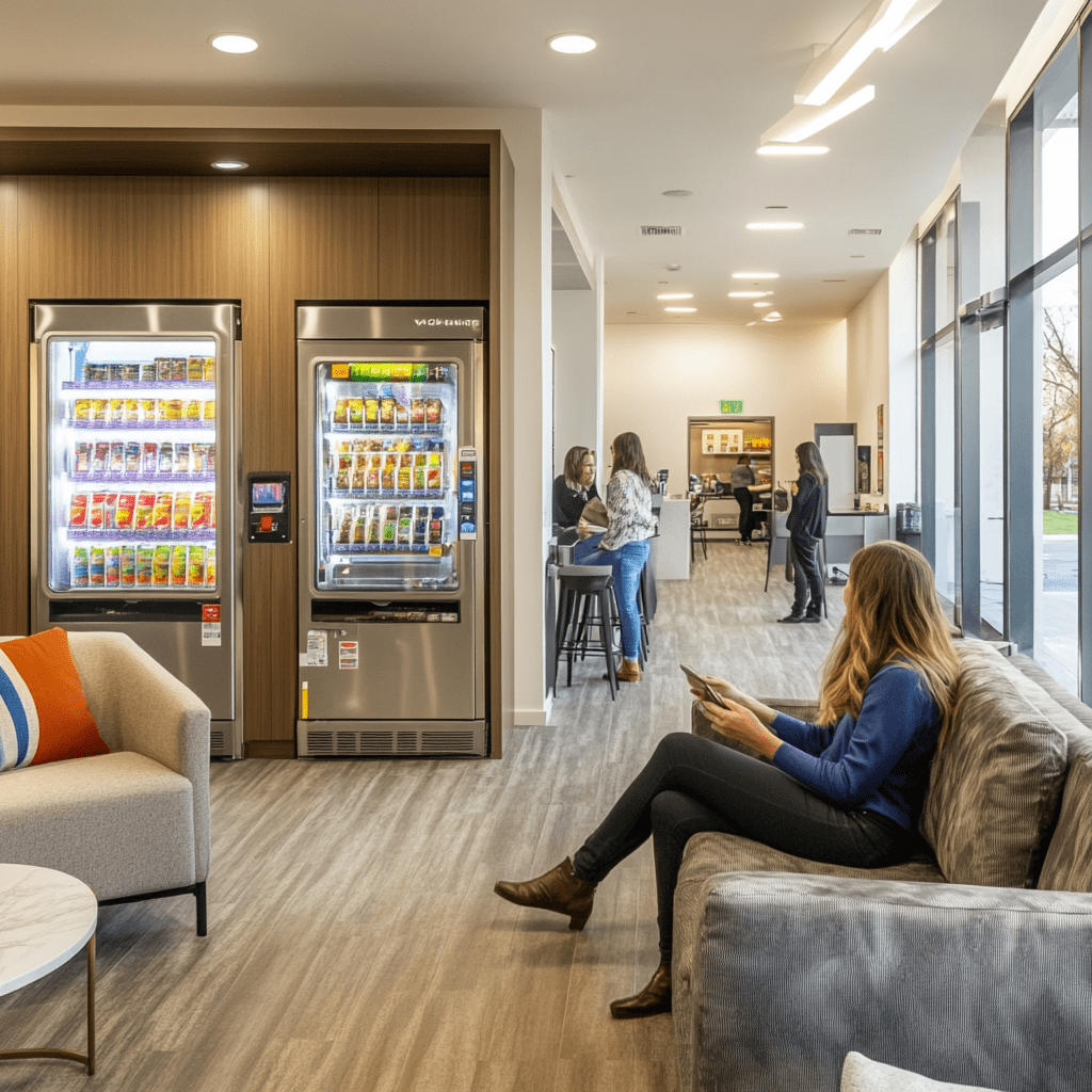 vending machine on residential complex