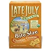 Late July Organic Bite Size Cheddar Cheese Crackers