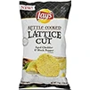 Lays kettle lattice cheddar and pepper chip